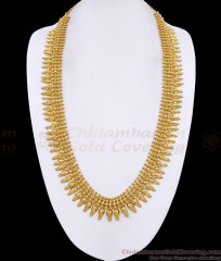 Grand Bridal Wear Micro Gold Plated Mullaipoo Long Haram Online HR3779