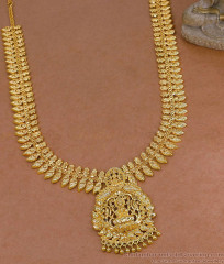 Traditional One Gram Gold Mullai Haram Lakshmi Design Shop Online HR3781