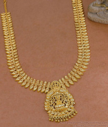 Traditional One Gram Gold Mullai Haram Lakshmi Design Shop Online HR3781