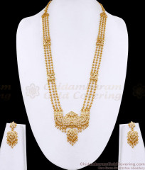 Grand FIve Metal 3 Line Peacock Haram Earring Combo HR3784 Grand FIve Metal 3 Line Peacock Haram Earring Combo HR3784