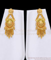 Traditional Two Gram Gold Haram Earring Bridal Combo HR3788 Traditional Two Gram Gold Haram Earring Bridal Combo HR3788