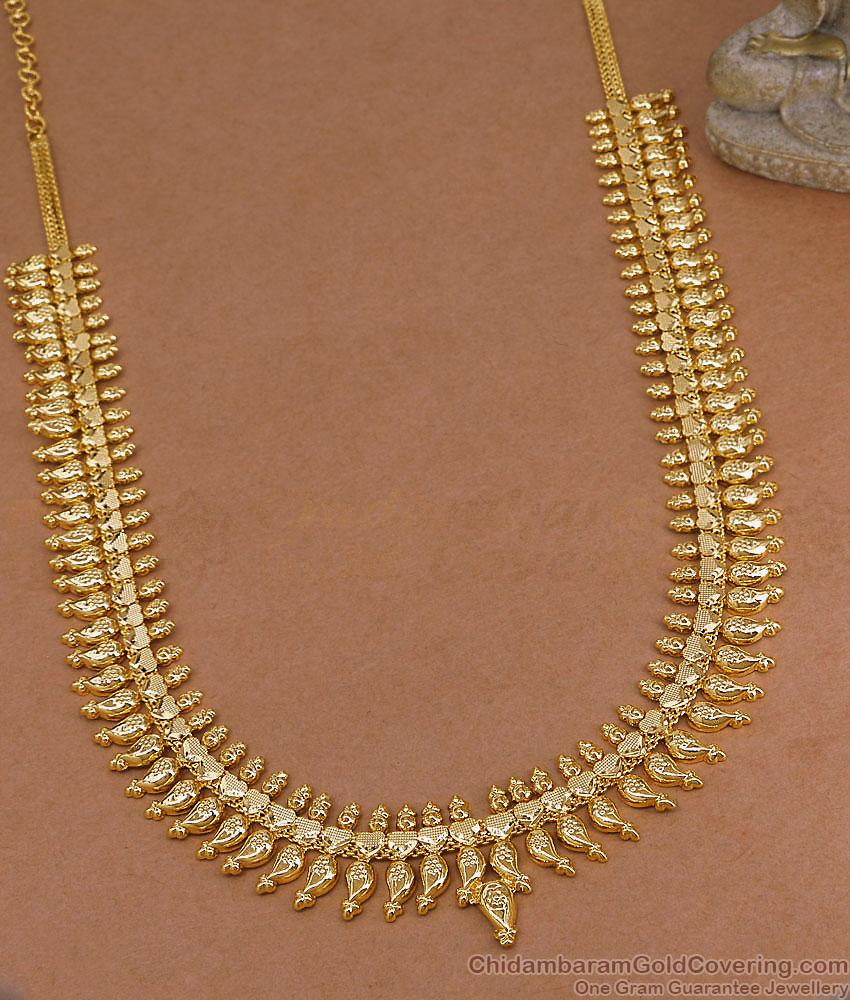 Premium Quality Micro Gold Plated Mango Long Haram HR3791 Premium Quality Micro Gold Plated Mango Long Haram HR3791