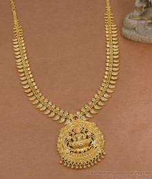 Lakshmi Motif Ruby Stone Gold Plated Haram Shop Online HR3793 Lakshmi Motif Ruby Stone Gold Plated Haram Shop Online HR3793
