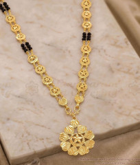 Muslim Wedding Black Beads Gold Plated Galsar Haram HR3808