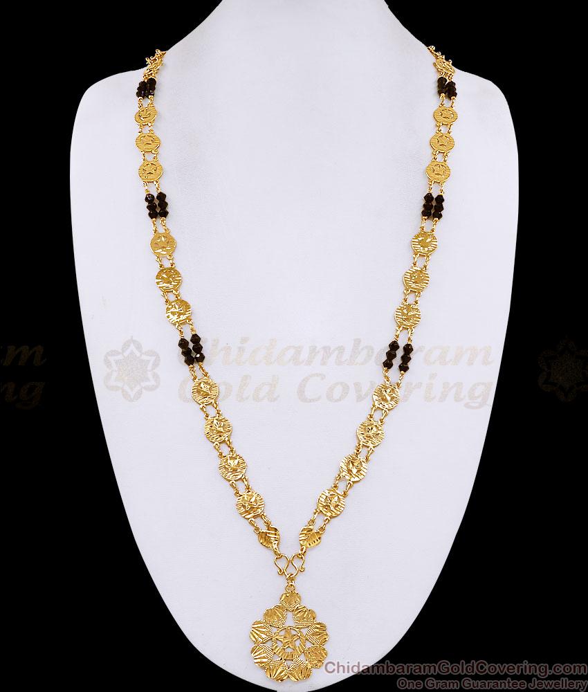 Muslim Wedding Black Beads Gold Plated Galsar Haram HR3808 Muslim Wedding Black Beads Gold Plated Galsar Haram HR3808