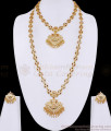 Handcrafted Five Metals Gold Polish Peacock Pendant Double Haram Set HR3817 Handcrafted Five Metals Gold Polish Peacock Pendant Double Haram Set HR3817