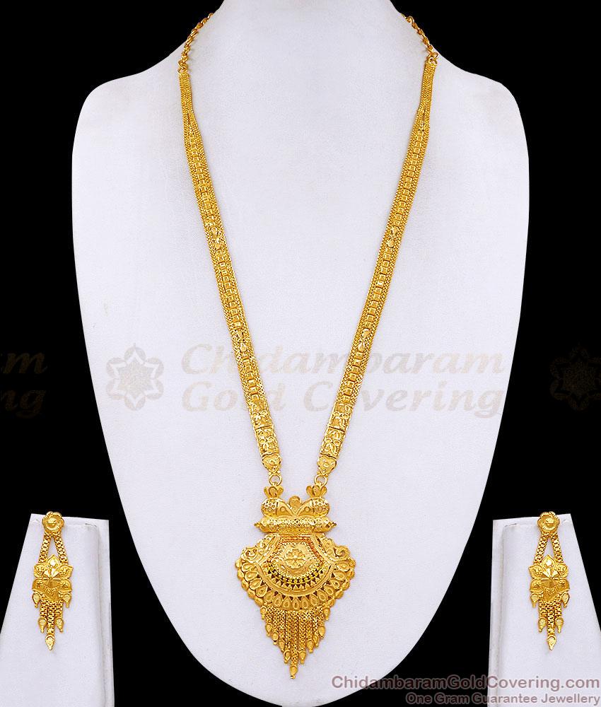 Two Gram Dubai Gold Long Haram Earring Set Arabic Bridal Jewelry HR3822 Two Gram Dubai Gold Long Haram Earring Set Arabic Bridal Jewelry HR3822
