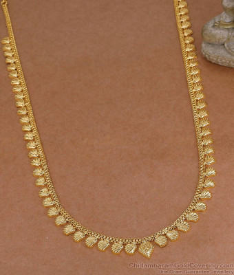 One Gram Gold Micro Plated Shell Motif Long Haram Online HR3823