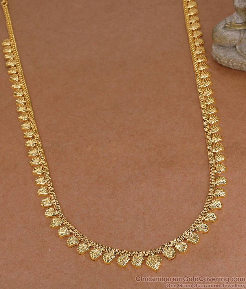 One Gram Gold Micro Plated Shell Motif Long Haram Online HR3823 One Gram Gold Micro Plated Shell Motif Long Haram Online HR3823