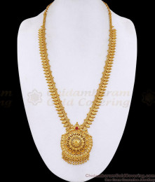 New Arrival Micro Gold Plated Floral Haram Ruby Stone HR3828 New Arrival Micro Gold Plated Floral Haram Ruby Stone HR3828