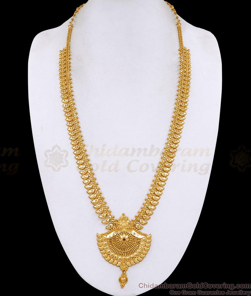 Classic Bollywood Fashion Gold Mango Haram Bridal Collections HR3829