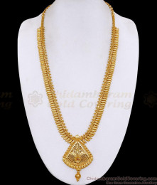Latest Long Mullaipoo Gold Imitation Haram Design Shop Online HR3830 Latest Long Mullaipoo Gold Imitation Haram Design Shop Online HR3830