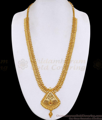 Latest Long Mullaipoo Gold Imitation Haram Design Shop Online HR3830