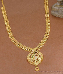 High Quality Real Gold Tone Peacock Long Haram Online HR3832
