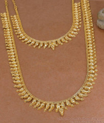 Traditional 1 Gram Gold Bridal Wear Mango Haram Set Online HR3834 Traditional 1 Gram Gold Bridal Wear Mango Haram Set Online HR3834