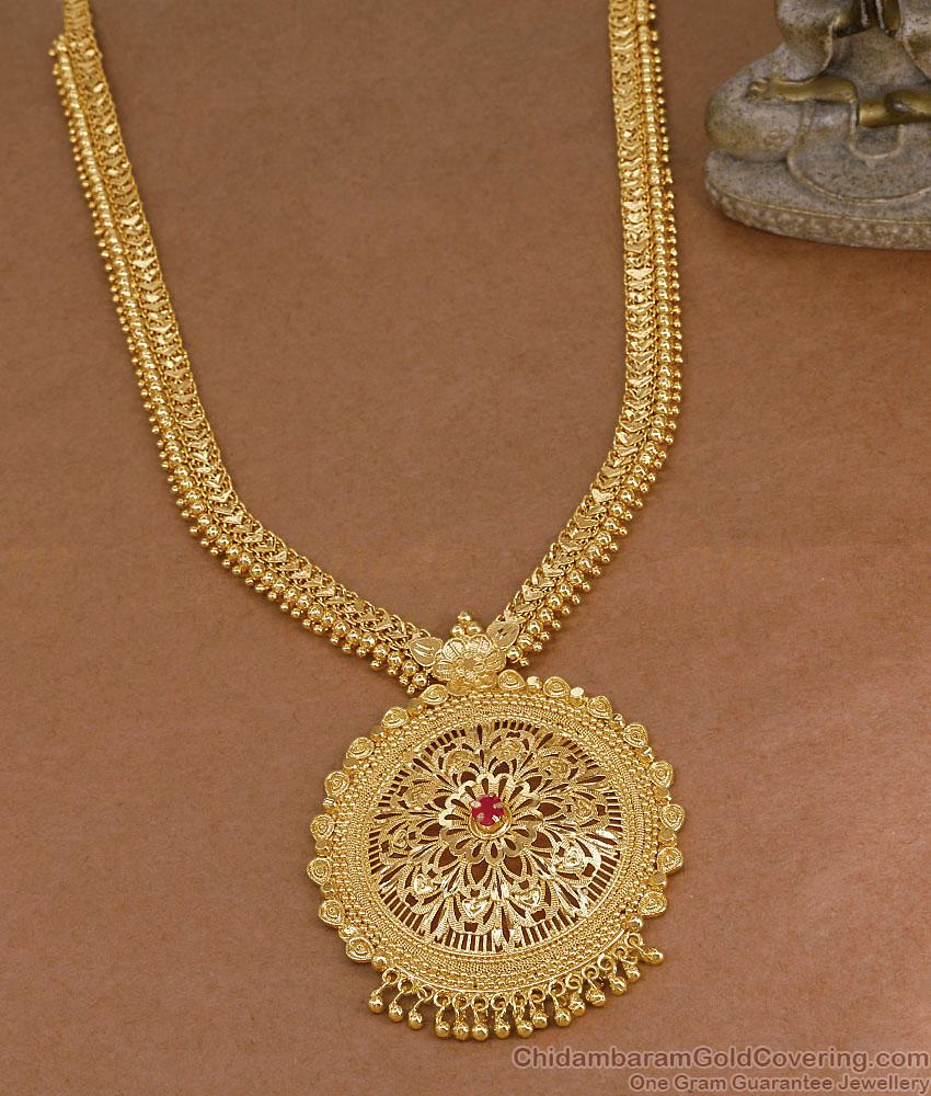 Premium Quality One Gram Gold Long Haram Bollywood Fashion HR3840 Premium Quality One Gram Gold Long Haram Bollywood Fashion HR3840