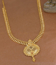 South Indian Bridal Wear Kerala Haram 1 Gram Gold Jewelry Mango Design HR3844 South Indian Bridal Wear Kerala Haram 1 Gram Gold Jewelry Mango Design HR3844