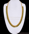 High Quality 1 Gram Gold Plated Green Ad Stone Mullai Haram Online HR3847 High Quality 1 Gram Gold Plated Green Ad Stone Mullai Haram Online HR3847