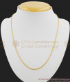Thin Gold Plated Regular Wear Short Chain For Men CHNS1001