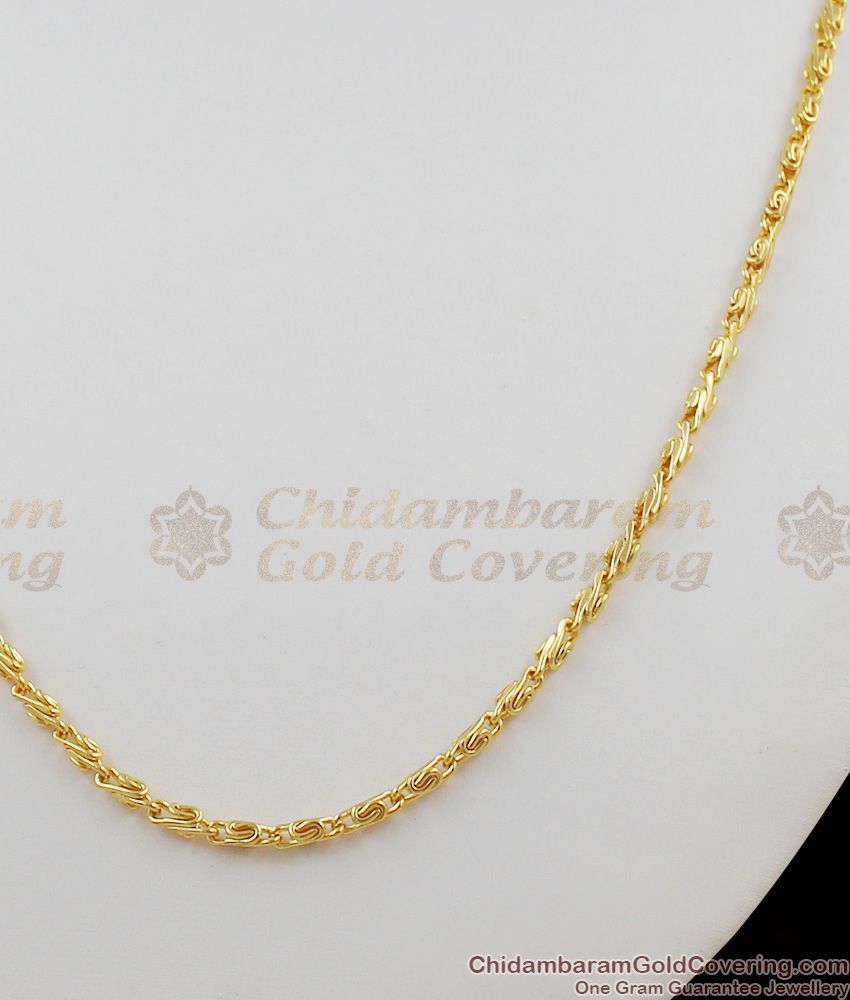 New Arrival Trendy Gold Plated Short Chain Designs For Daily Use CHNS1010