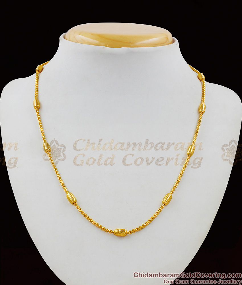 Unique One Gram Gold Short Chain For Men Regular Use CHNS1019