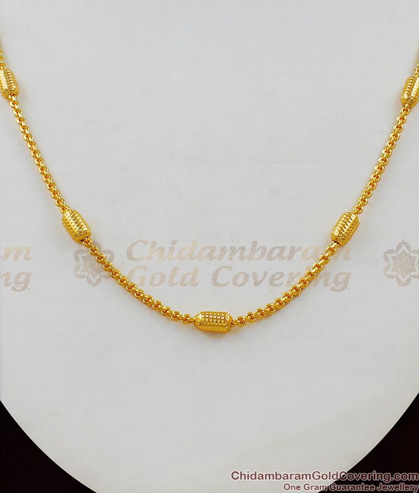 Unique One Gram Gold Short Chain For Men Regular Use CHNS1019