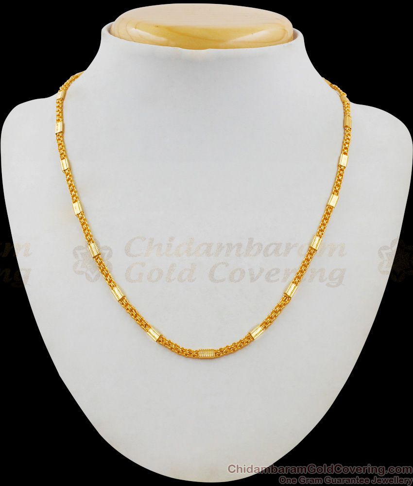 New Arrival Trendy Gold Plated Short Chain Designs For Daily Use CHNS1030