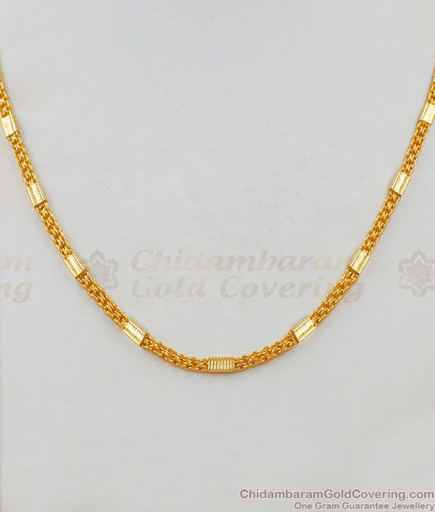 New Arrival Trendy Gold Plated Short Chain Designs For Daily Use CHNS1030