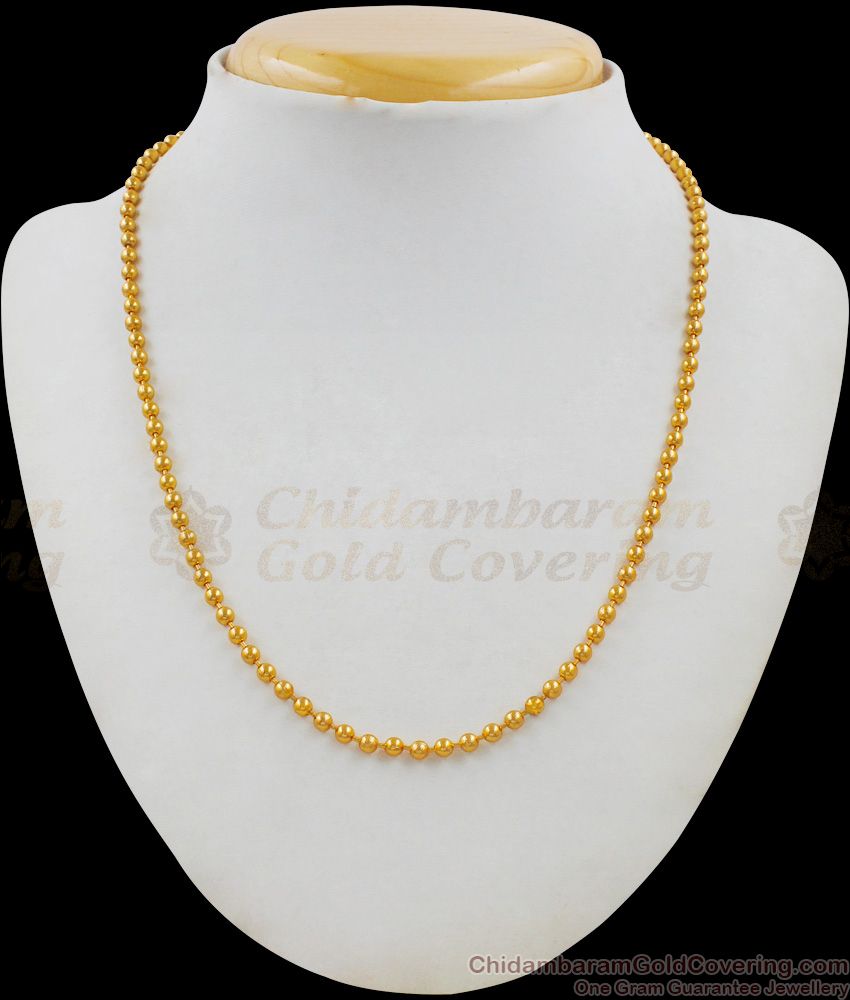 Full Gold Balls Short Chain Collection For Men Daily Use CHNS1031