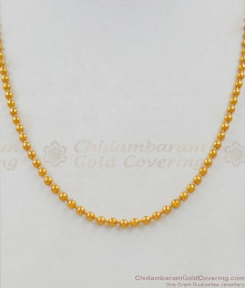 Full Gold Balls Short Chain Collection For Men Daily Use CHNS1031