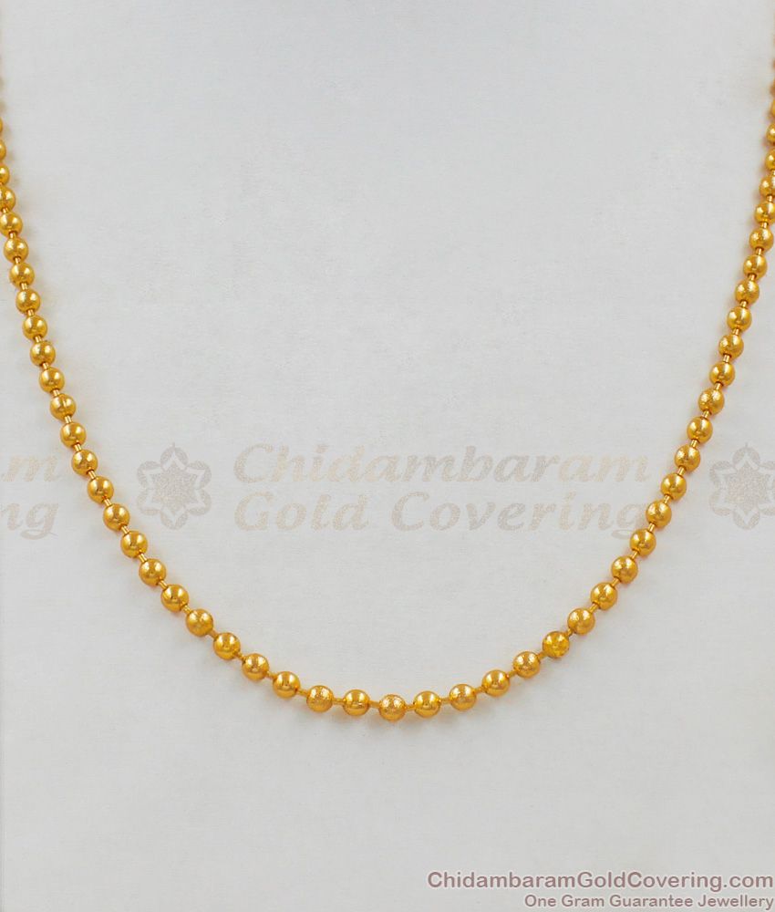 Full Gold Balls Short Chain Collection For Men Daily Use CHNS1031