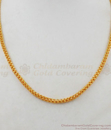 Regular Men Attractive Gold Plated Short Chain For Daily Use CHNS1039