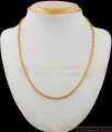 One Gram Thin Gold Short Chain For Daily Wear Buy Online CHNS1040