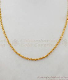 One Gram Thin Gold Short Chain For Daily Wear Buy Online CHNS1040