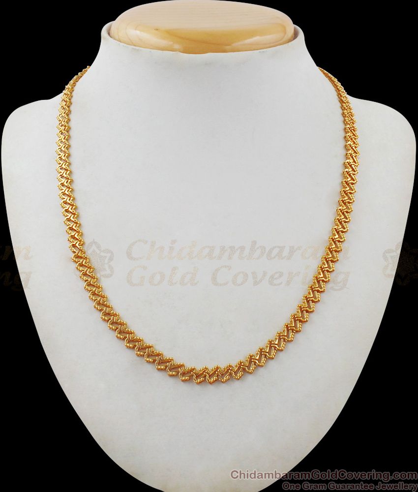 Beautiful One Gram Gold Small Chain Collections Buy Online CHNS1041