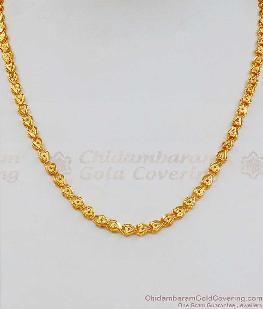 Attractive Heart Design Small Chain Collections Buy Online CHNS1043