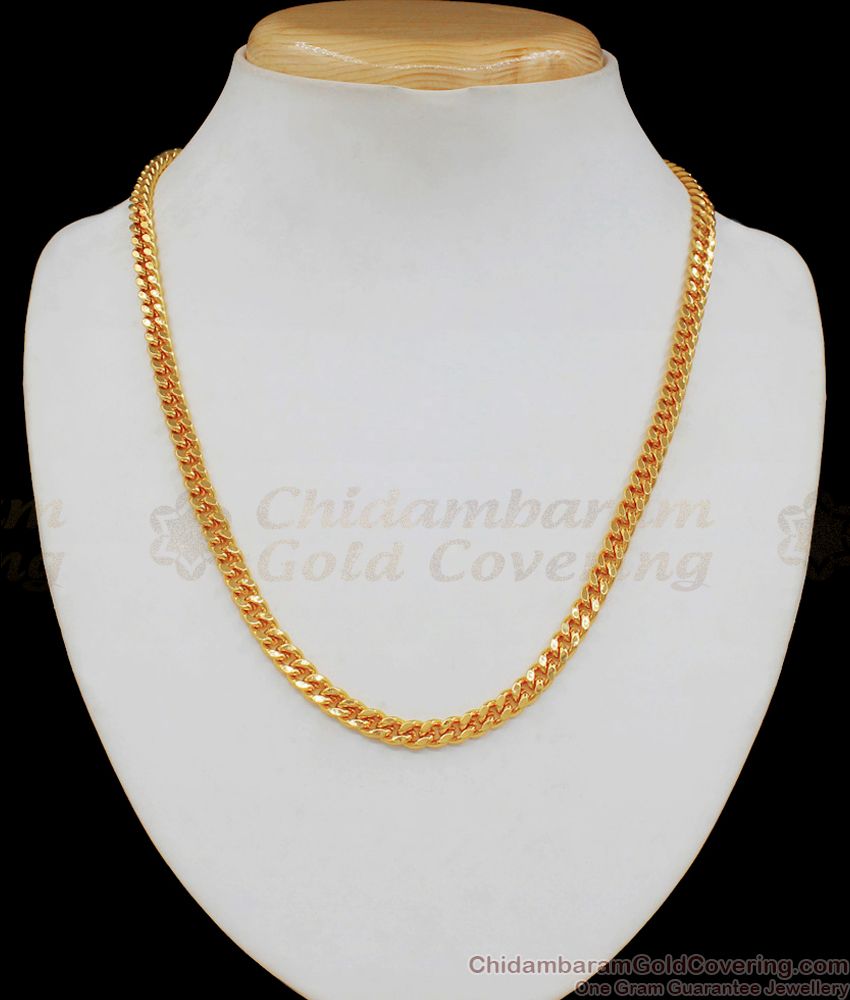 Traditional Men Design Gold Short Chain Collections CHNS1048