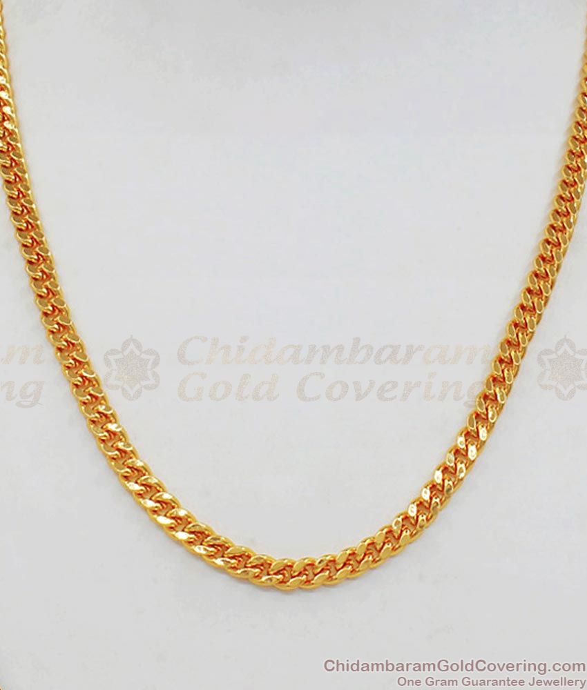 Traditional Men Design Gold Short Chain Collections CHNS1048