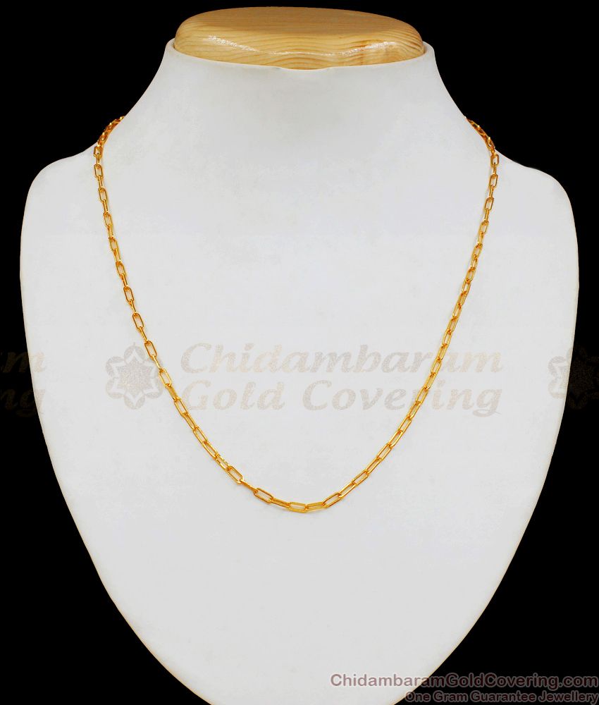 Simple Design Gold Short Chain For Daily Wear CHNS1055