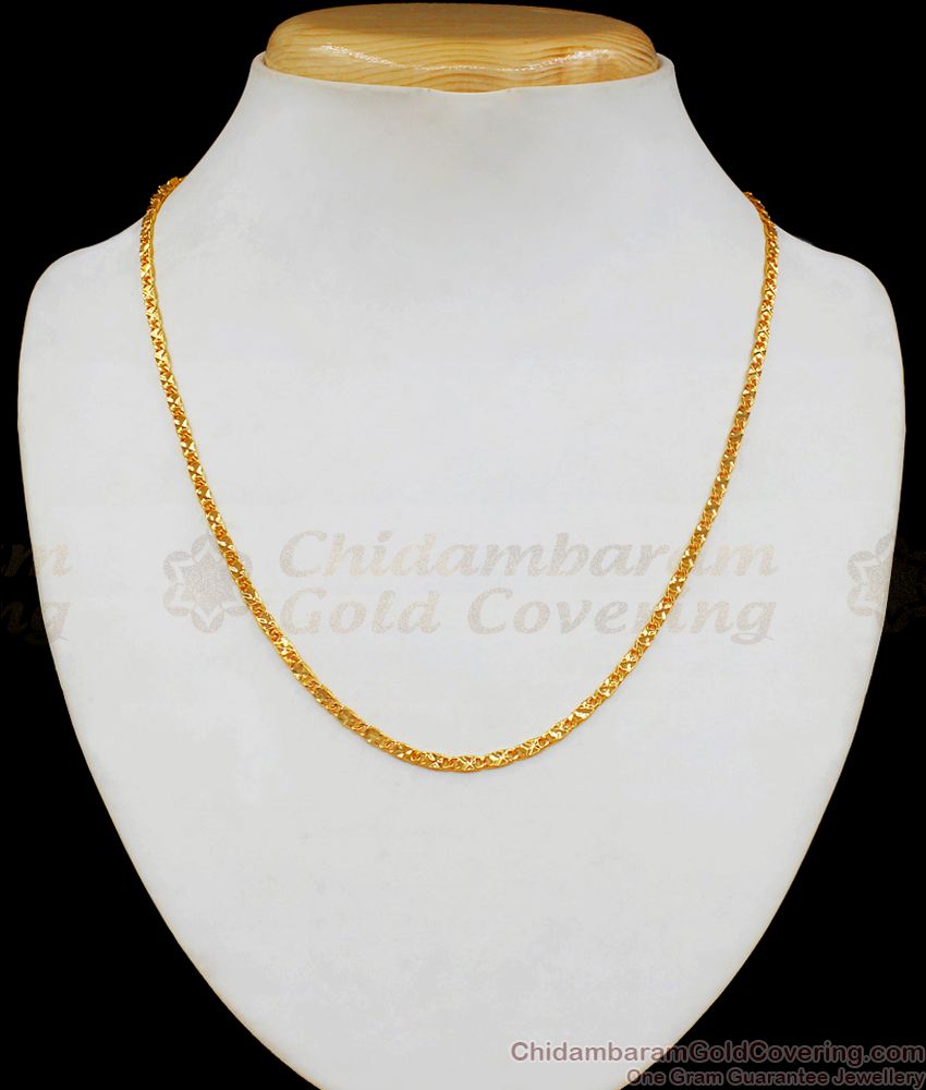 Dazzling Gold Short Chain For Daily Wear CHNS1057
