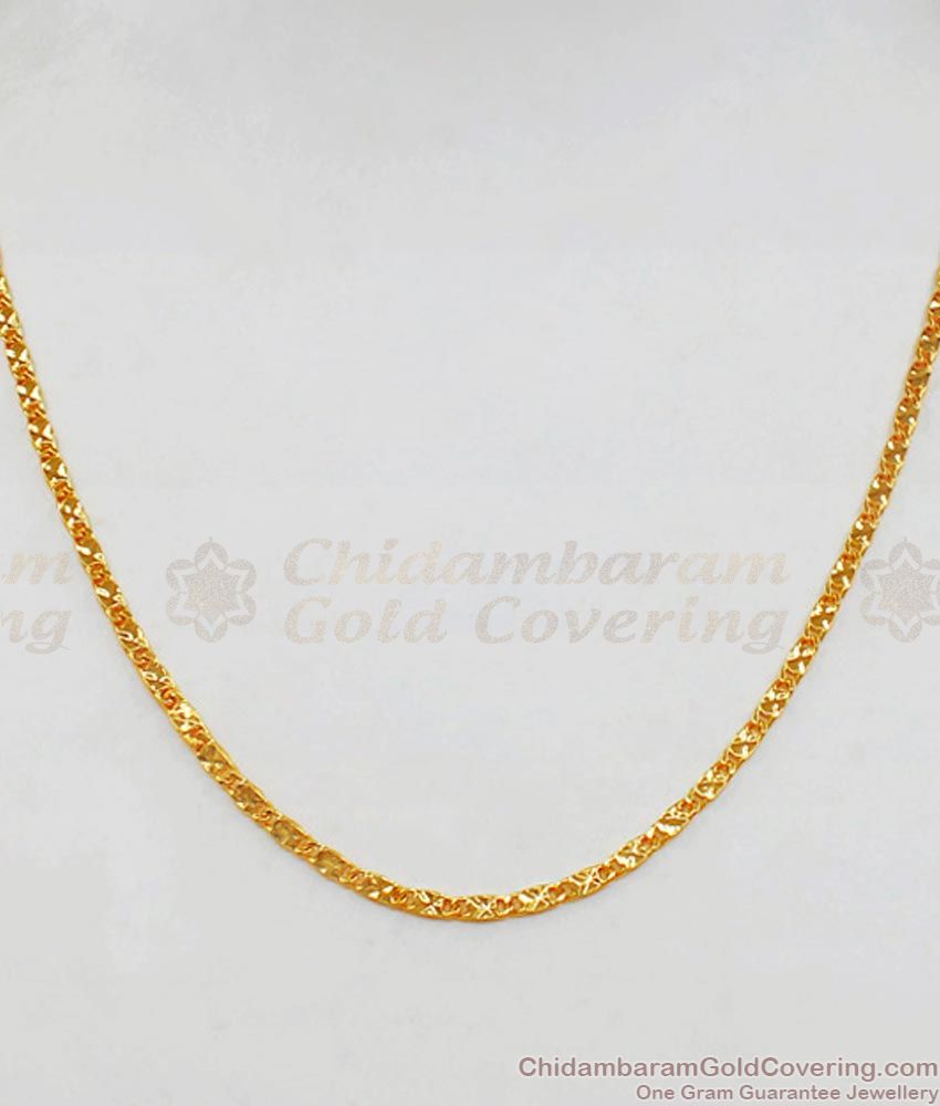 Dazzling Gold Short Chain For Daily Wear CHNS1057