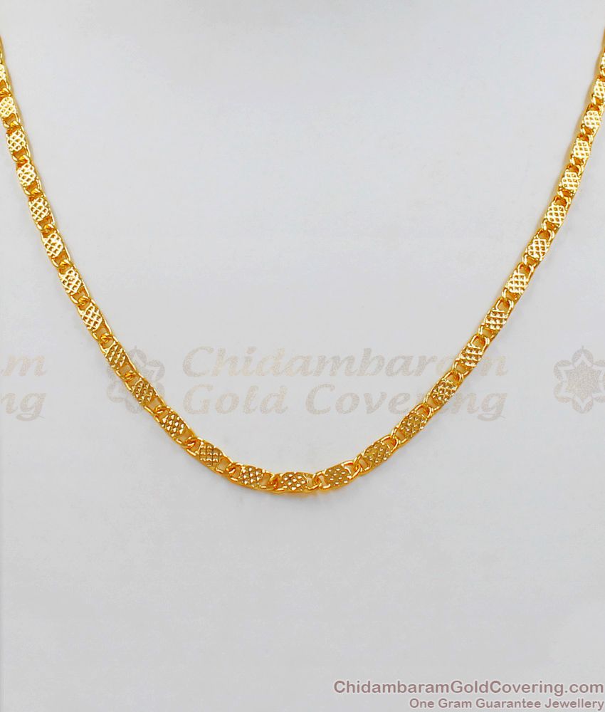 Latest Fashion Design Gold Plated Short Chain For Daily Wear CHNS1059