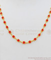 Trendy Red Stone Gold Short Chain Collections CHNS1063