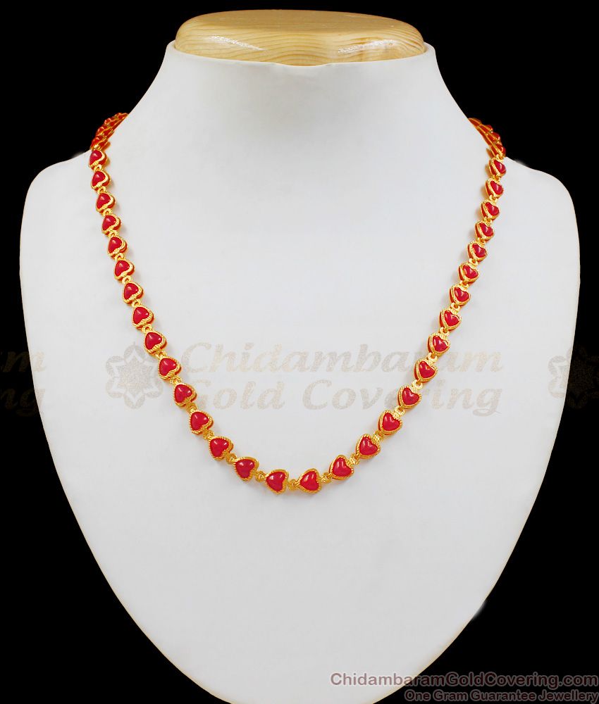 Heart Model Pavalam Gold Chain Collections Buy Online CHNS1065