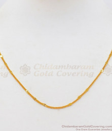 Fancy Look Gold Plated Short Chains For Womens CHNS1074