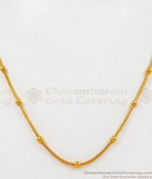 Sleek And Slim Design Gold Plated Short Chains CHNS1081