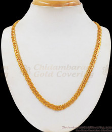 Daily Wear Collection Mens Gold Plated Thick Short Chains CHNS1085