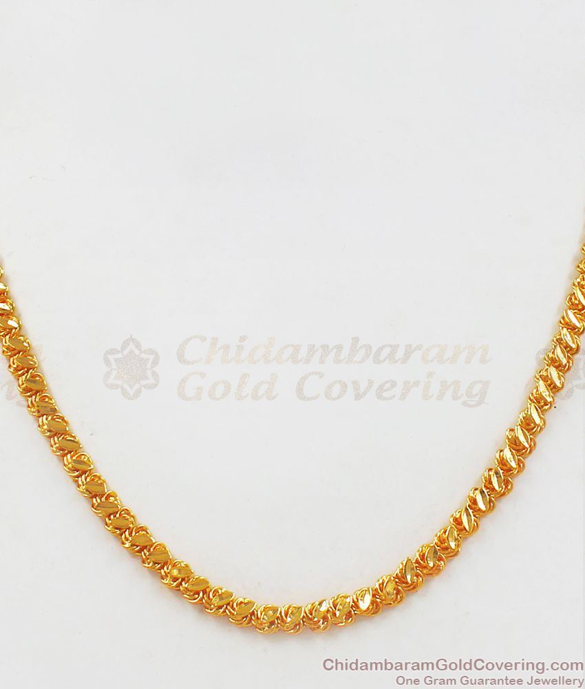 18 Inches Mens Daily Wear Gold Plated Short Chains CHNS1087