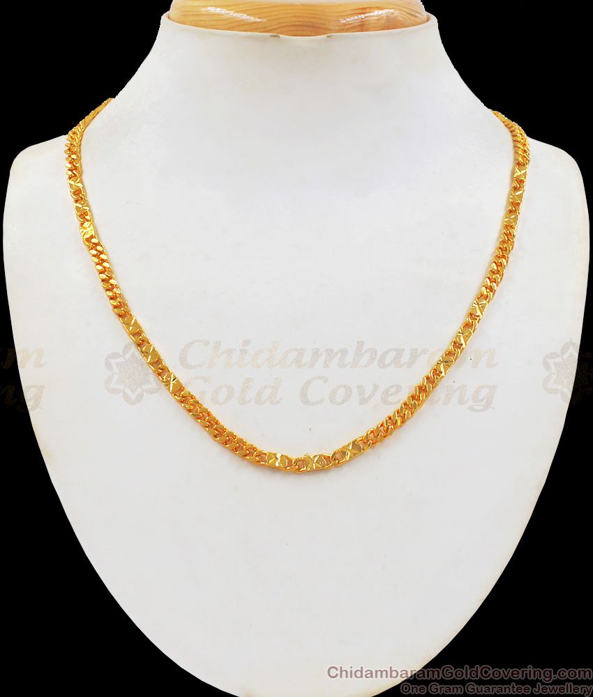 Latest Design Mens Gold Short Chain Daily Wear CHNS1088