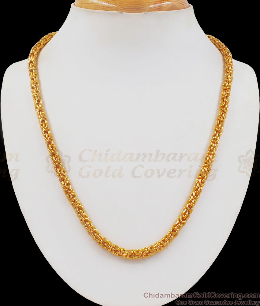 Over Thick Gold Short Chain Mens Fashions Daily Wear CHNS1091